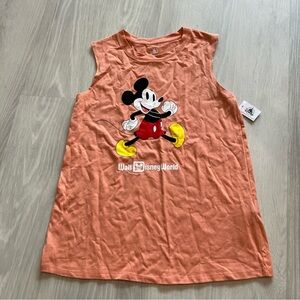 NWT Walt‎ Disney World Orange Mickey Tank Size Small